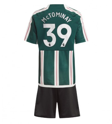 Manchester United Scott McTominay #39 Bortaställ Barn 2023-24 Kortärmad (+ Korta byxor)